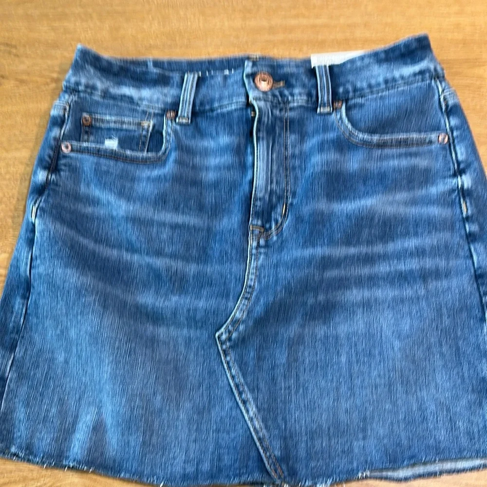 American Eagle Super Stretch Jean Mini Skirt - Picture 1 of 8